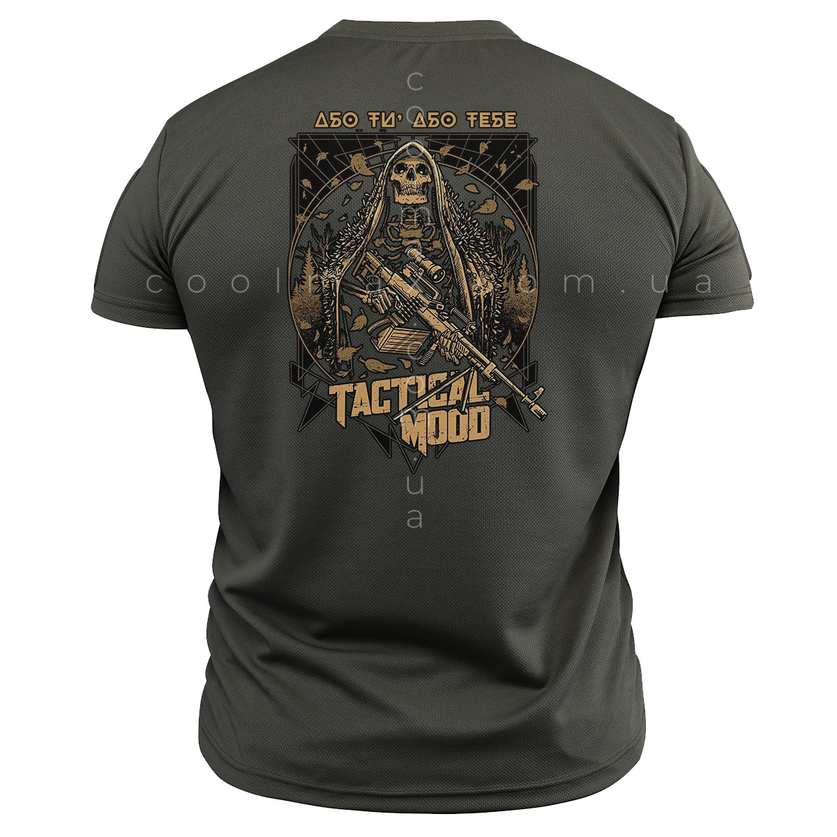 Тактична футболка CoolMax Tactical mood олива - Зображення 2